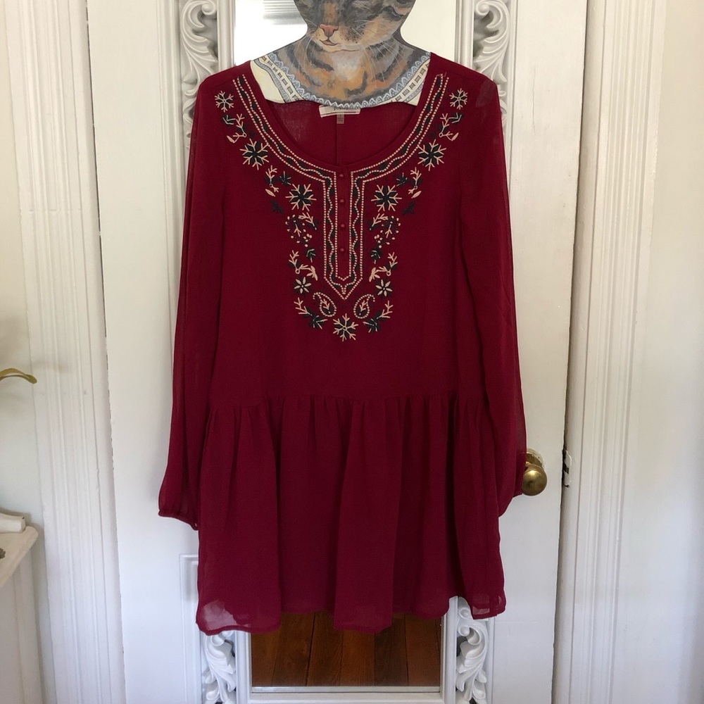 Embroidered Top Dress